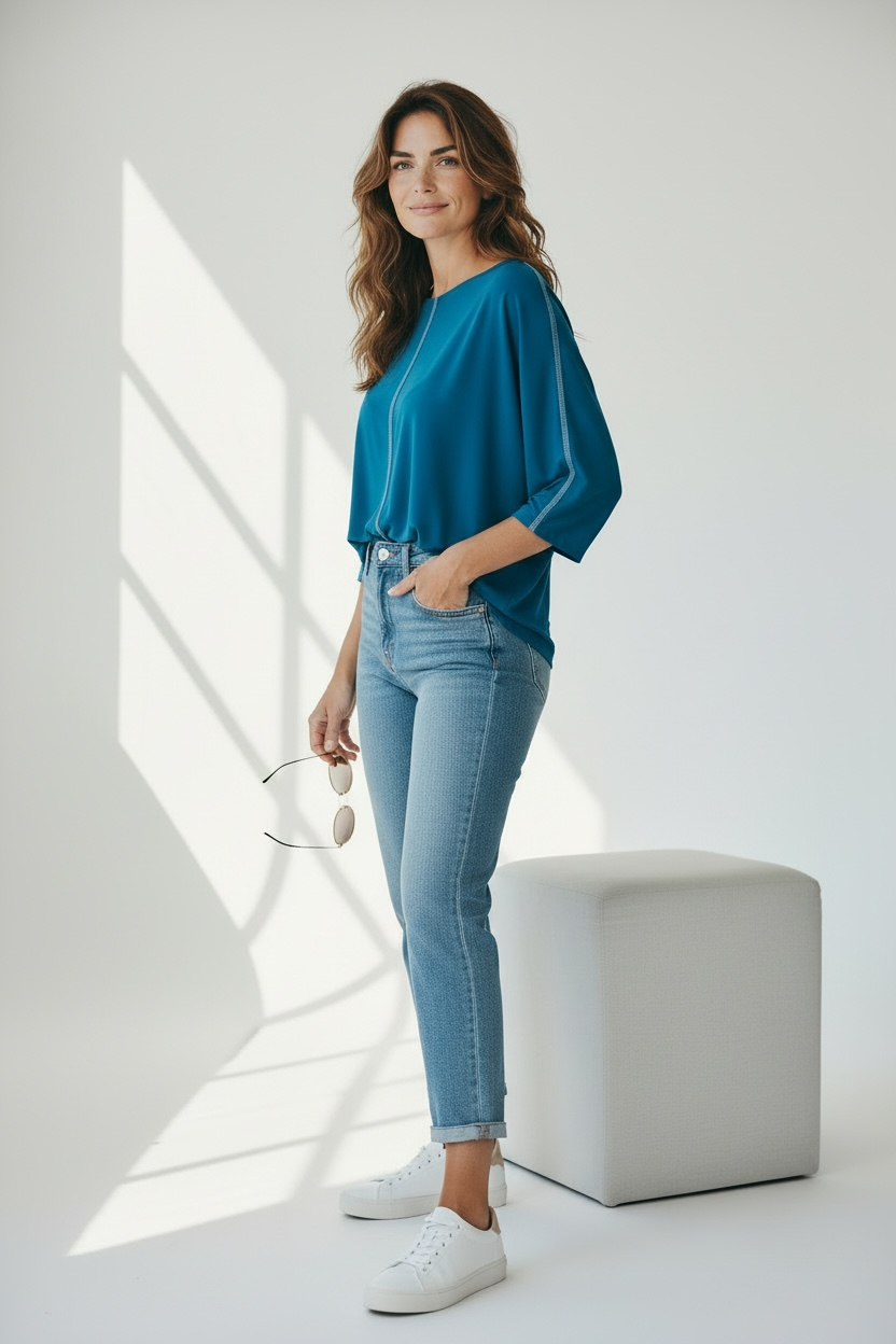 pluus_protten Türkiis pluus - Image 1